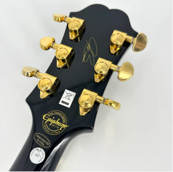2018 Epiphone Joe Bonamassa ES-355 Standard Outfit - Ebony - Image 8