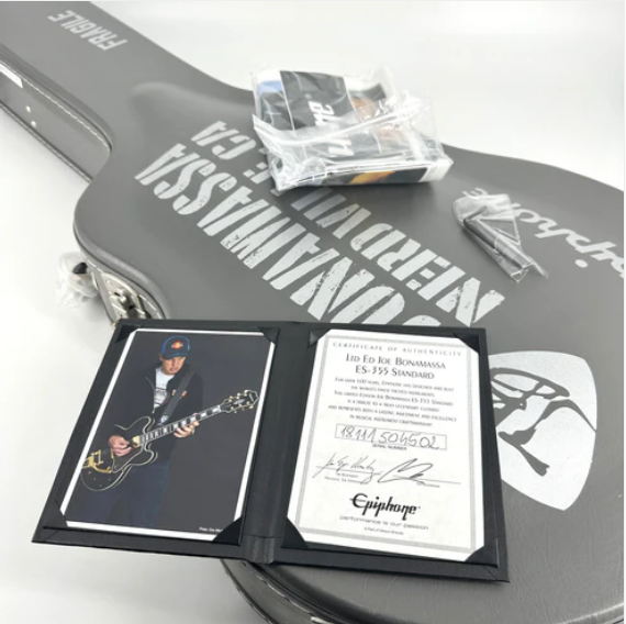 2018 Epiphone Joe Bonamassa ES-355 Standard Outfit - Ebony - Image 16
