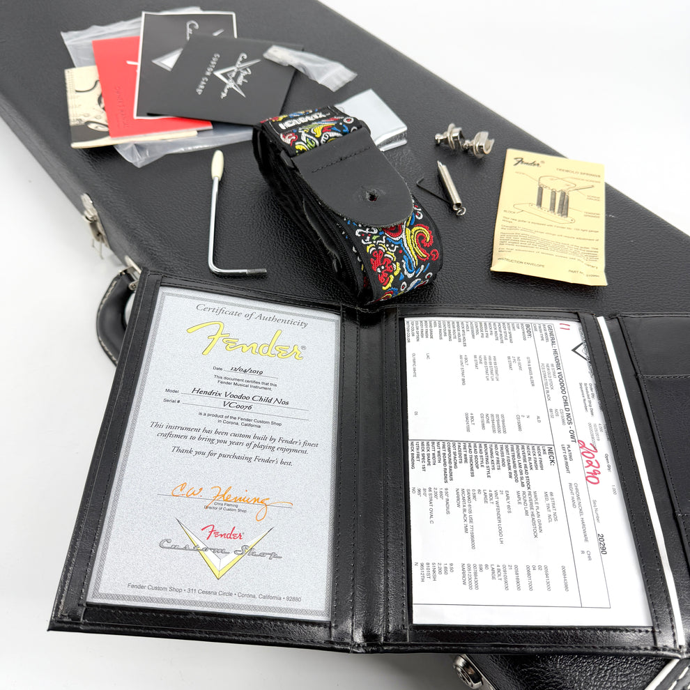 2019 Fender Custom Shop Jimi Hendrix Voodoo Child Stratocaster NOS - Olympic White - Image 16