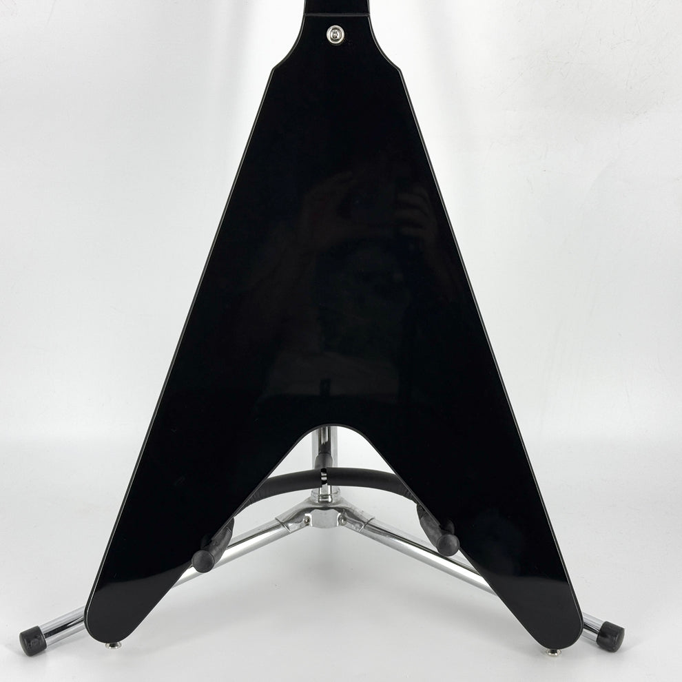 2024 Epiphone Inspired by Gibson Custom Jimi Hendrix Love Drops Flying V - Ebony - Image 8