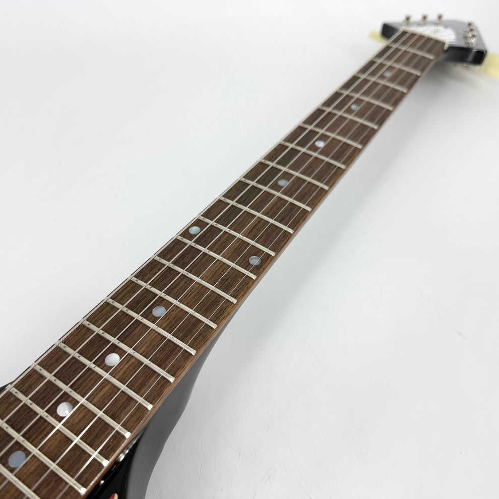 2024 Epiphone Inspired by Gibson Custom Jimi Hendrix Love Drops Flying V - Ebony - Image 12