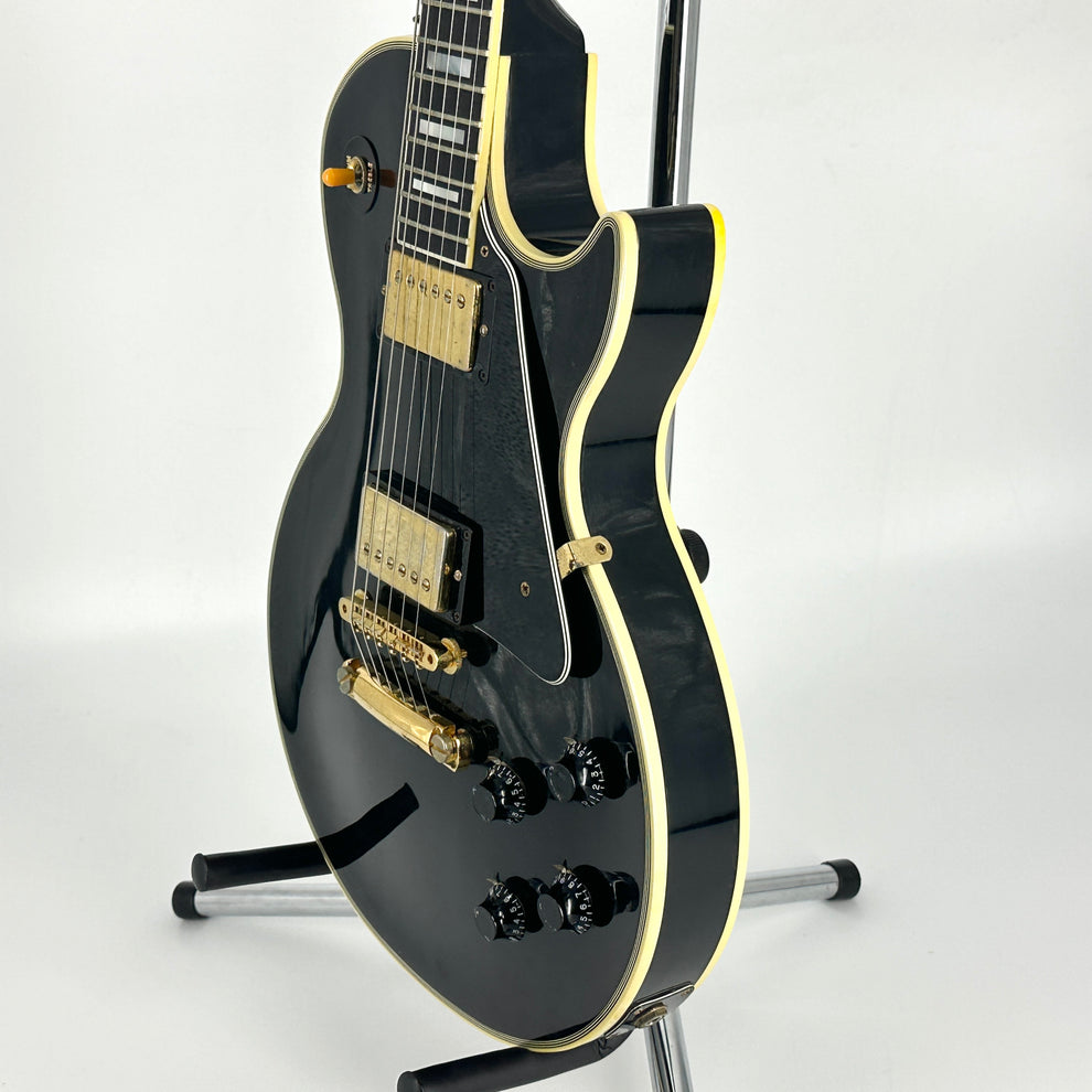 1991 Gibson Pre-Historic Les Paul '57 Custom Reissue - Ebony - Image 4