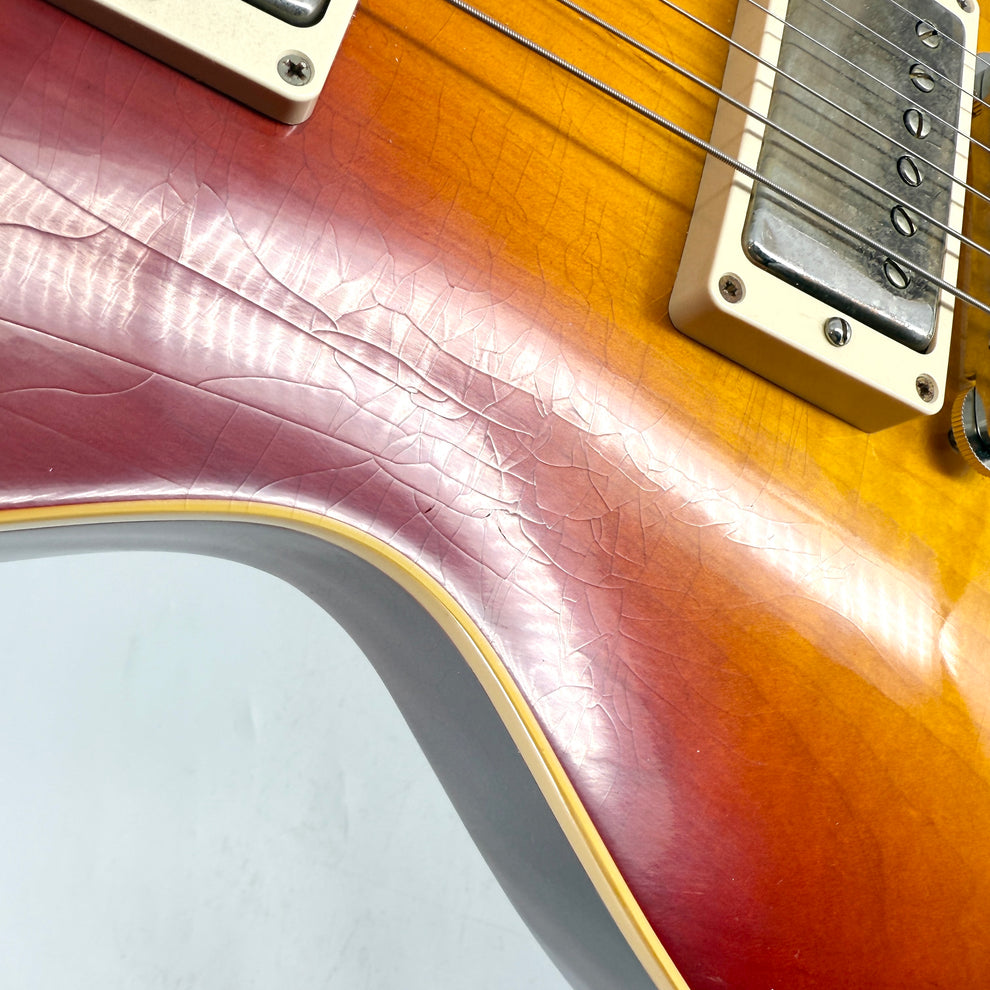 2025 Gibson Custom Murphy Lab 1958 Les Paul Ultra Light Aged - Washed Cherry - Image 11